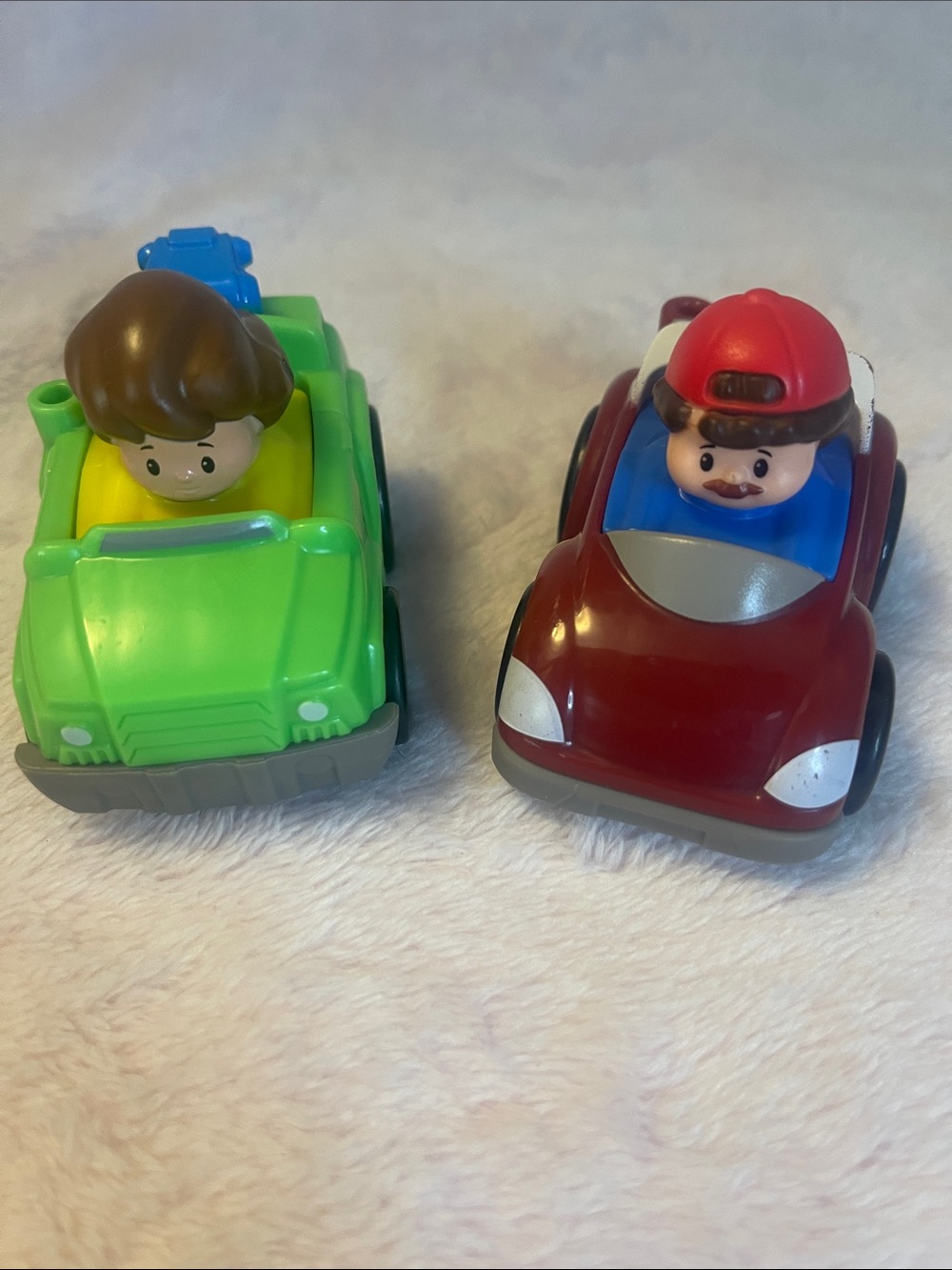 Little People Toy Cars with Driver Figures